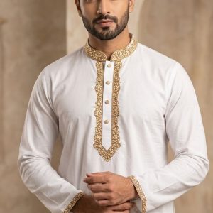 প্রিমিয়াম চায়না কটন ফেব্রিক পাঞ্জাবি [ Code-108 ]