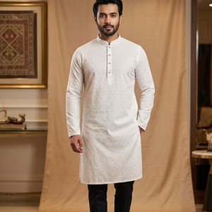 প্রিমিয়াম কটন এমব্রয়ডারি পাঞ্জাবি [ Code-306 ]