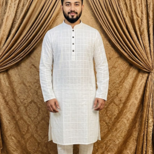 প্রিমিয়াম কটন এমব্রয়ডারি পাঞ্জাবি [ Code-304 ]